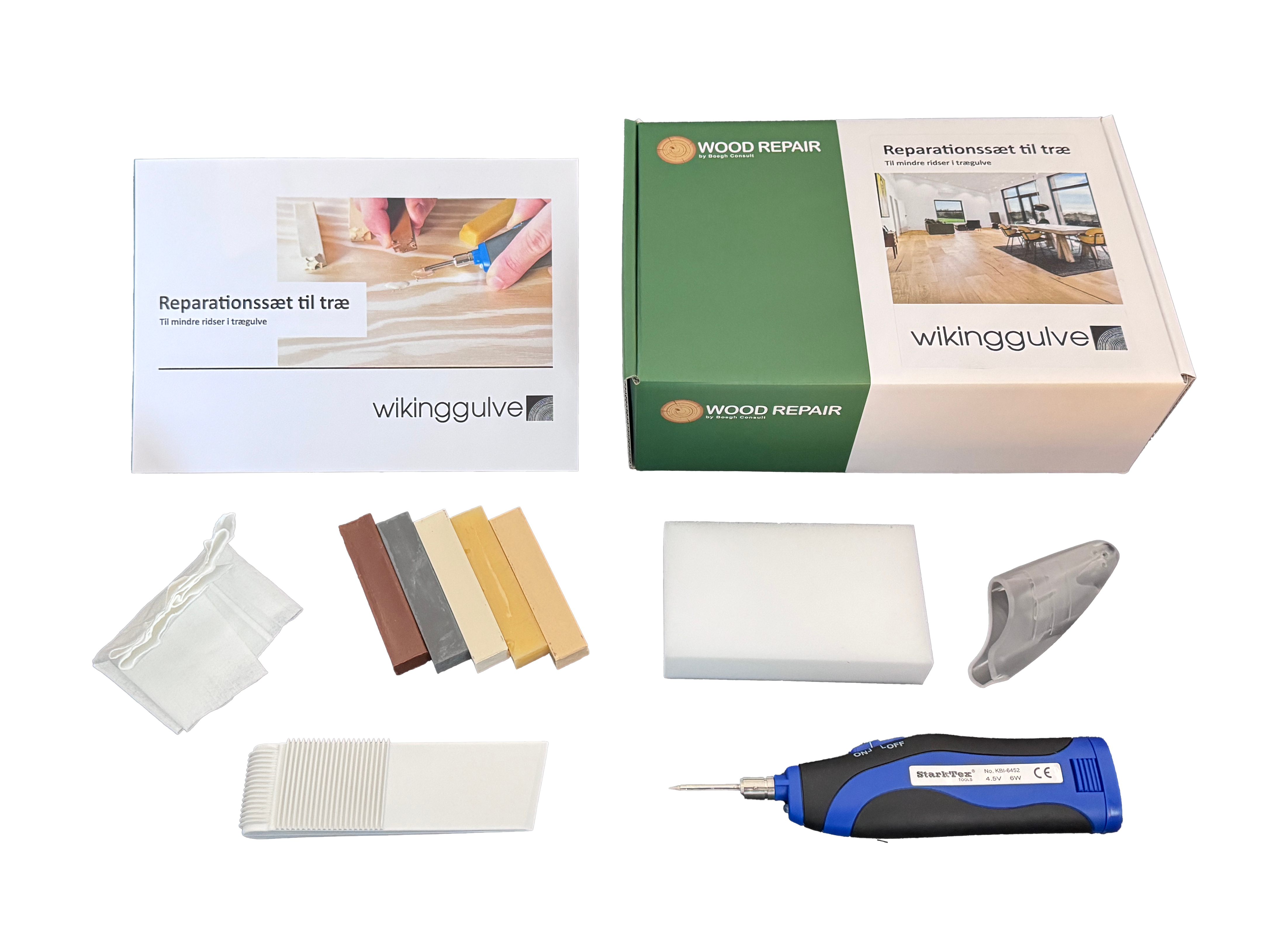 Reparationssæt til træ